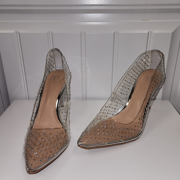 JLo Clear Rhinestone Pumps - Picture 3 of 10